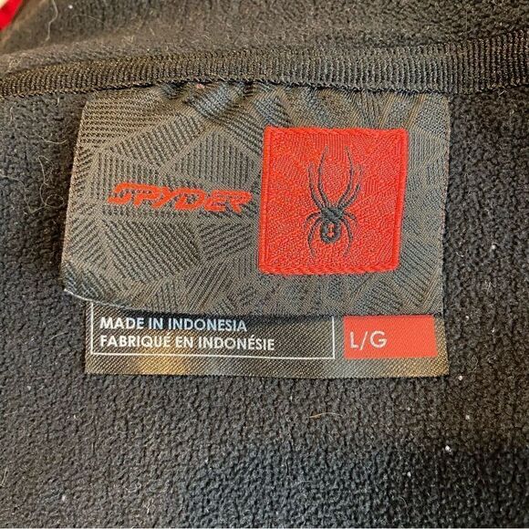 Ladies Spyder Knit and Fleece Black Full Zipper Jacket Size Large - Picture 7 of 10
